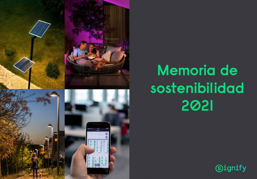 Memoria de sostenibilidad 2021   Signify